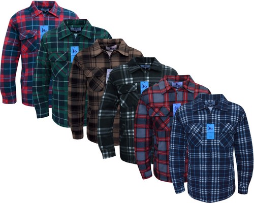 Mens fleece padded lumberjack - padded,