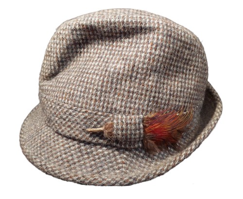 Vintage tweed trilby hat - vintage,