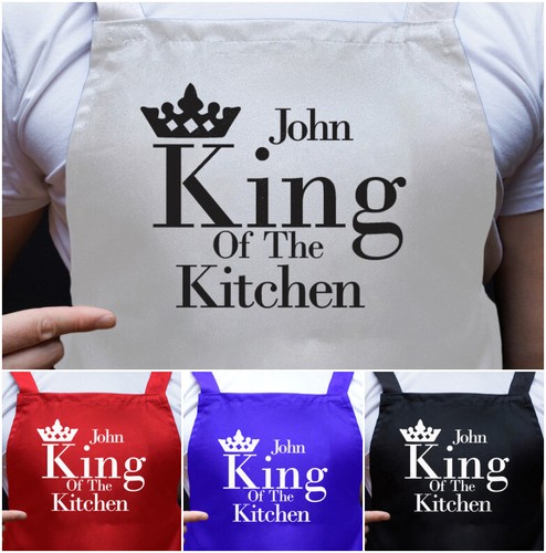 Personalised apron for him - personalised,