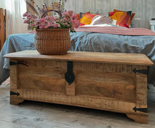 Large Trunk Chest Rustic Solid