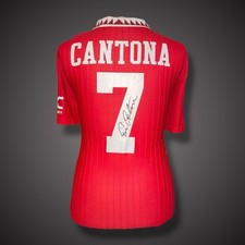 Eric Cantona Manchester United Signed #7 Shirt With COA £250 Private Signing