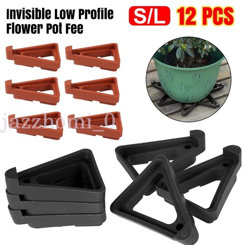 12pc flower pot feet garden - pot,