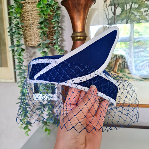 Vintage retro ladies - retro, navy