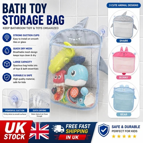 Large baby bath toy tidy - bath,
