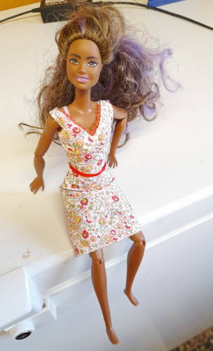 Barbie doll ethnic with brown - with,