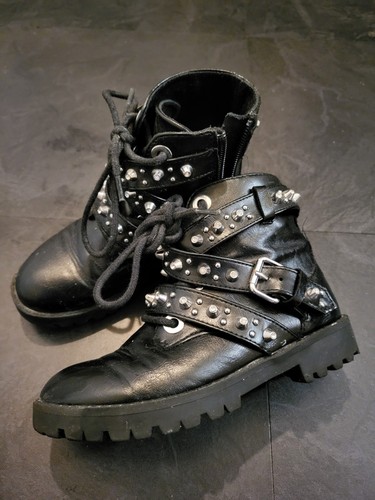 Girls zara leather - leather, studded