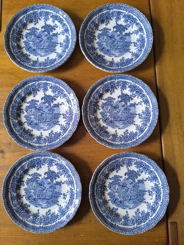 Six vintage dessert plates - dessert,