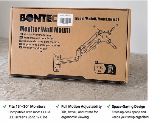 Bontec monitor wall mount full - monitor,