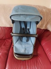 Quinny Buzz Blue Charm Seat Unit, On Bronze Frame With Bumper Bar, Hood,...
