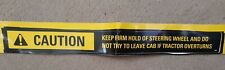 TRACTOR CAB WARNING DECAL