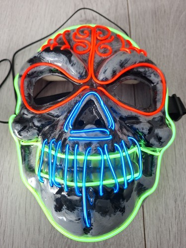 Led skull purge mask - led, light