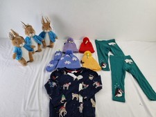 M&S 10pcs Clothes & Soft Toyts Bundle Hats Leggings Top Size 12-18 Months NEW F2