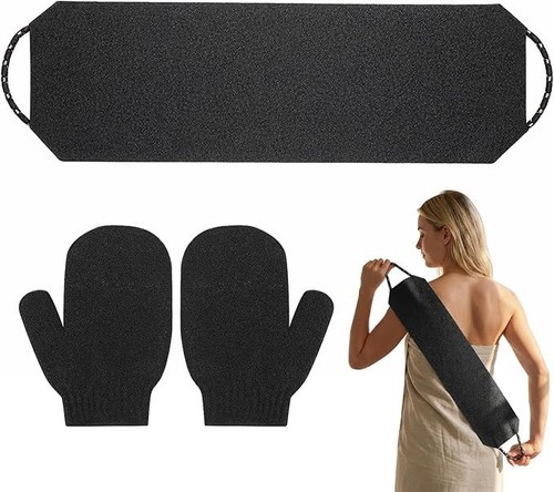 Exfoliating back scrubber set - back,