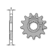 Pinion Minarelli AM 6V. 50cc