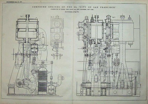 Old antique print - print, 1877