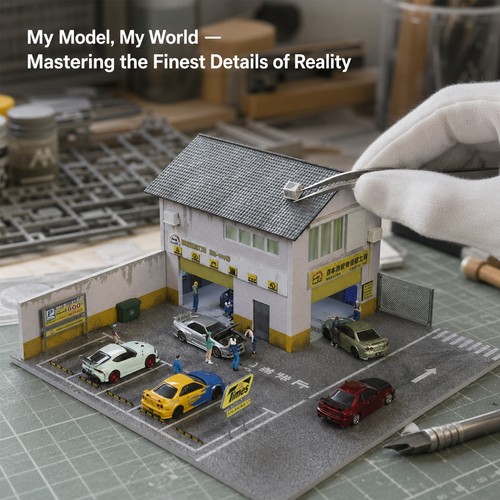 Diorama diecast car - diorama,