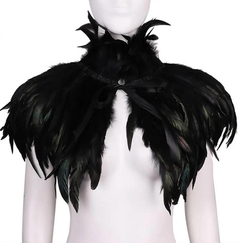 Feather shrug shawl cape - feather,