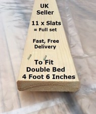 11 x Solid Flat Wooden Pine