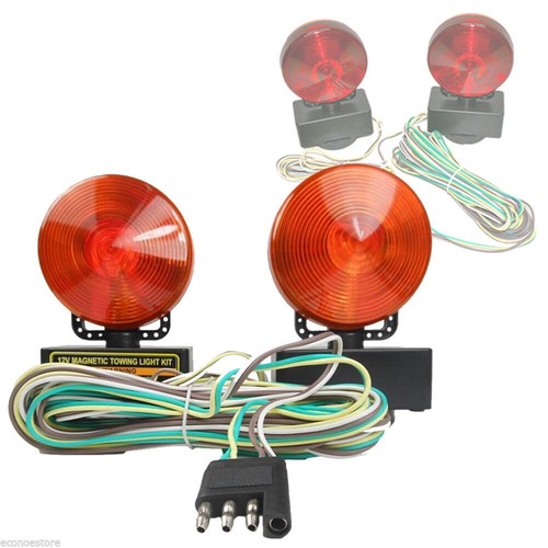 12v magnetic towing amber red - amber/,