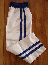FORCE  WHITE & BLUE MARTIAL ARTS KICKBOXING TROUSERS  BRAND NEW 