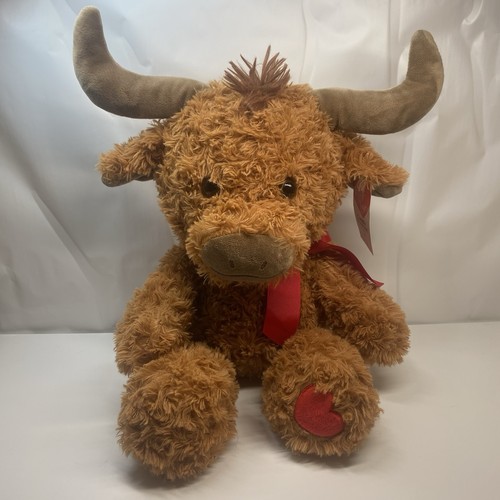Cuddly highland cow soft toy - cow,
