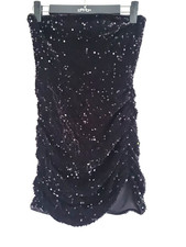 Black Velvet Sequined Boob