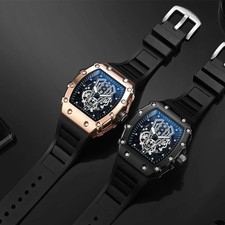 Foreign Trade Watch Large Dial for Men Quartz Waterproof Sport Square Luminous W