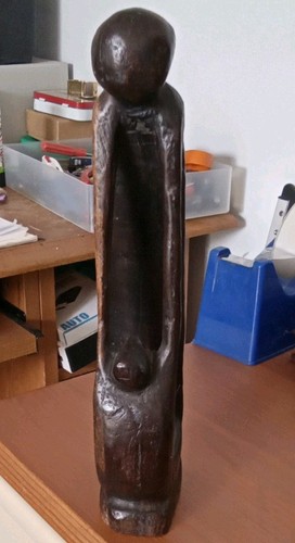 Vintage african carved wooden - vintage,
