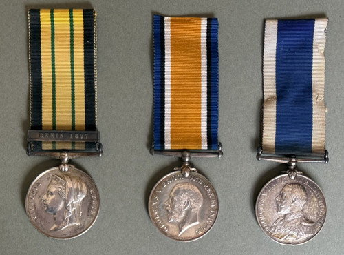 Ww1 victorian medal trio - medal,