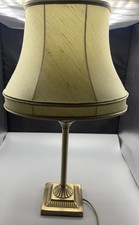 Brass effect table lamp