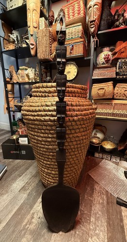 Rare large african carved - large,