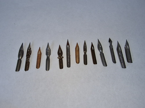 Dip pen nibs pre - nibs, owned