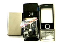 FULL HOUSING FRONT AND BACK WITH KEYPAD & MIDDLE CHESSIS FOR NOKIA 6300 SILVER