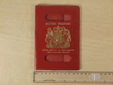 Vintage Pillar Box Red Leather