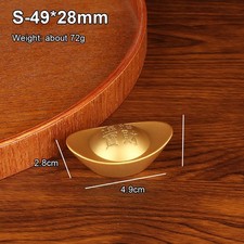 1Pcs Chinese Style Brass Ingot