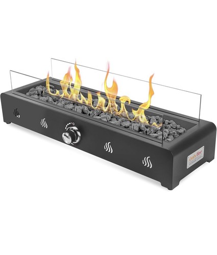 Tabletop gas fire - gas,