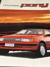 The Hyundai Pony Range Car Sales Info Brochure 18 Pages 1988