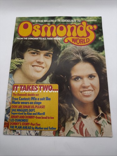 Osmonds world magazine issue - magazine,