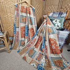 Pair Vintage Boho Patchwork