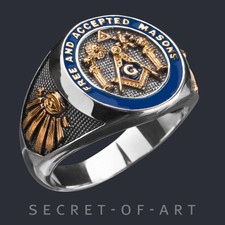 Masonic Ring Freemason F AM
