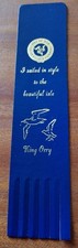 SS King Orry 🚢 Isle of Man Steam Packet Vintage Leather Bookmark EX FRONT! B114