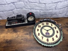 Vintage Lionel Train Clock Set