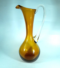 Vintage Large Amber Glass 11"
