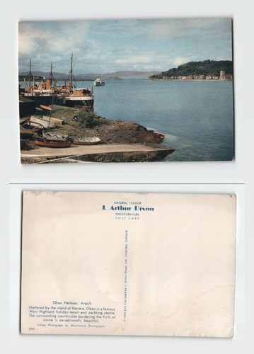 Postcard oban harbour argyll - harbour,