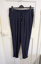 Navy Skinny Smart Trousers - Size 12