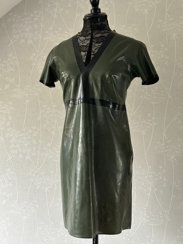 Libidex latex dress olive - dress, in
