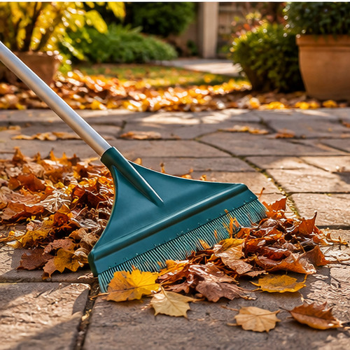 Rubber broom rake - rubber,