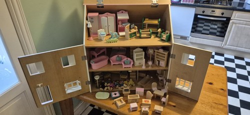 White and pink - and, wooden
