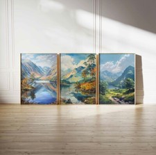 Set lake district artwork - 3,