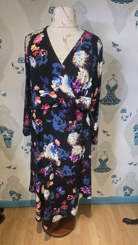 Beautiful black blue - black, floral